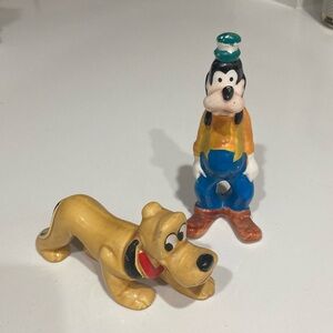 Pluto & Goofy Figurines